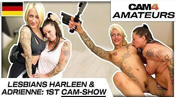 Harleen van Hynten and Adrienne Kiss: Naughty lesbian cam sex fun with 2 needy bitches! Cam4.com