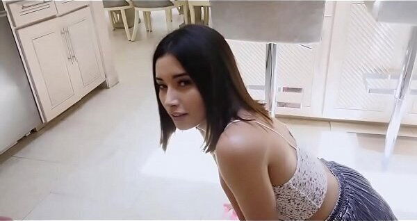 Step brother sister helps handjob