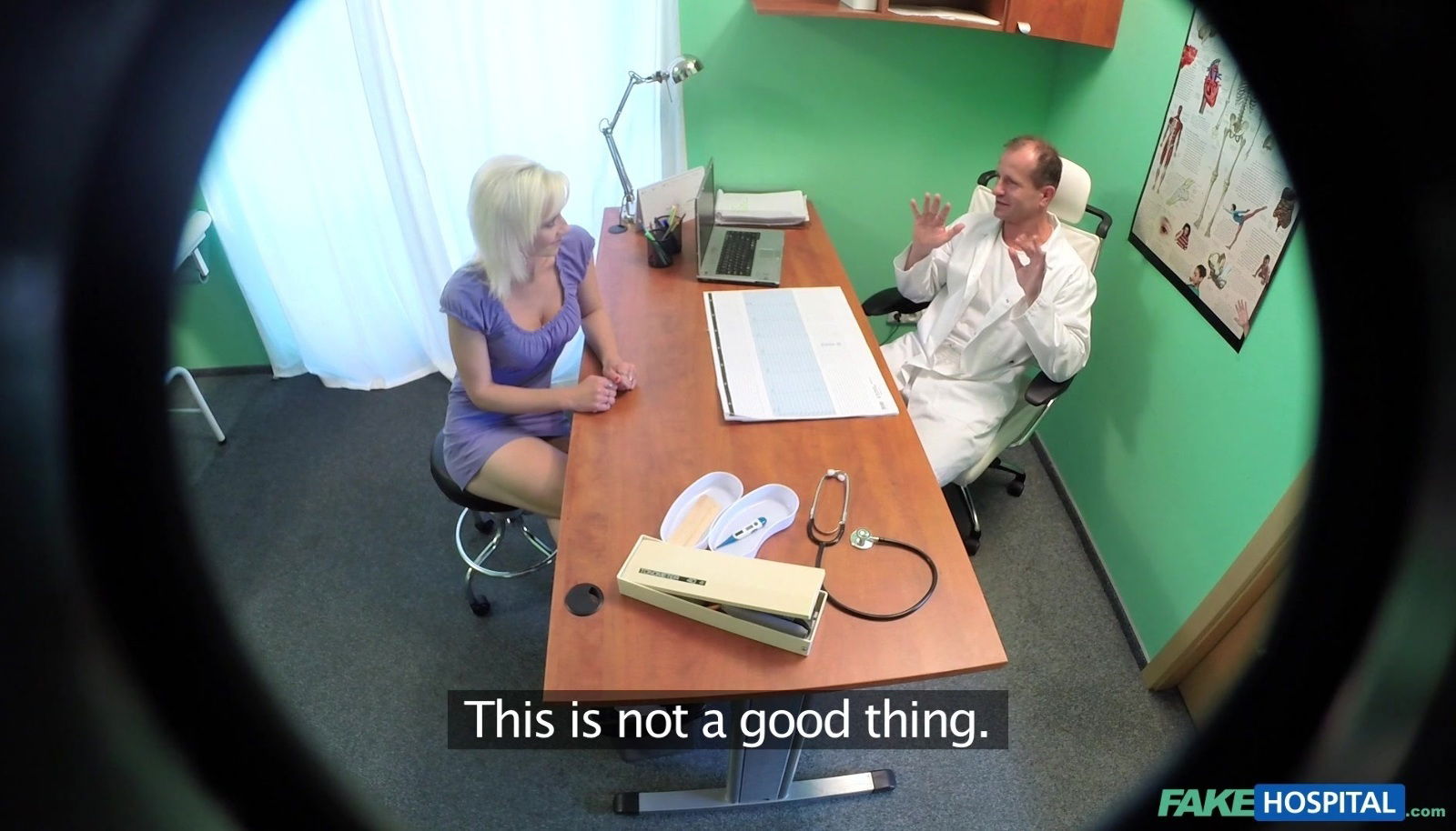 Naughty doctor slides prick tight pussy Sereas