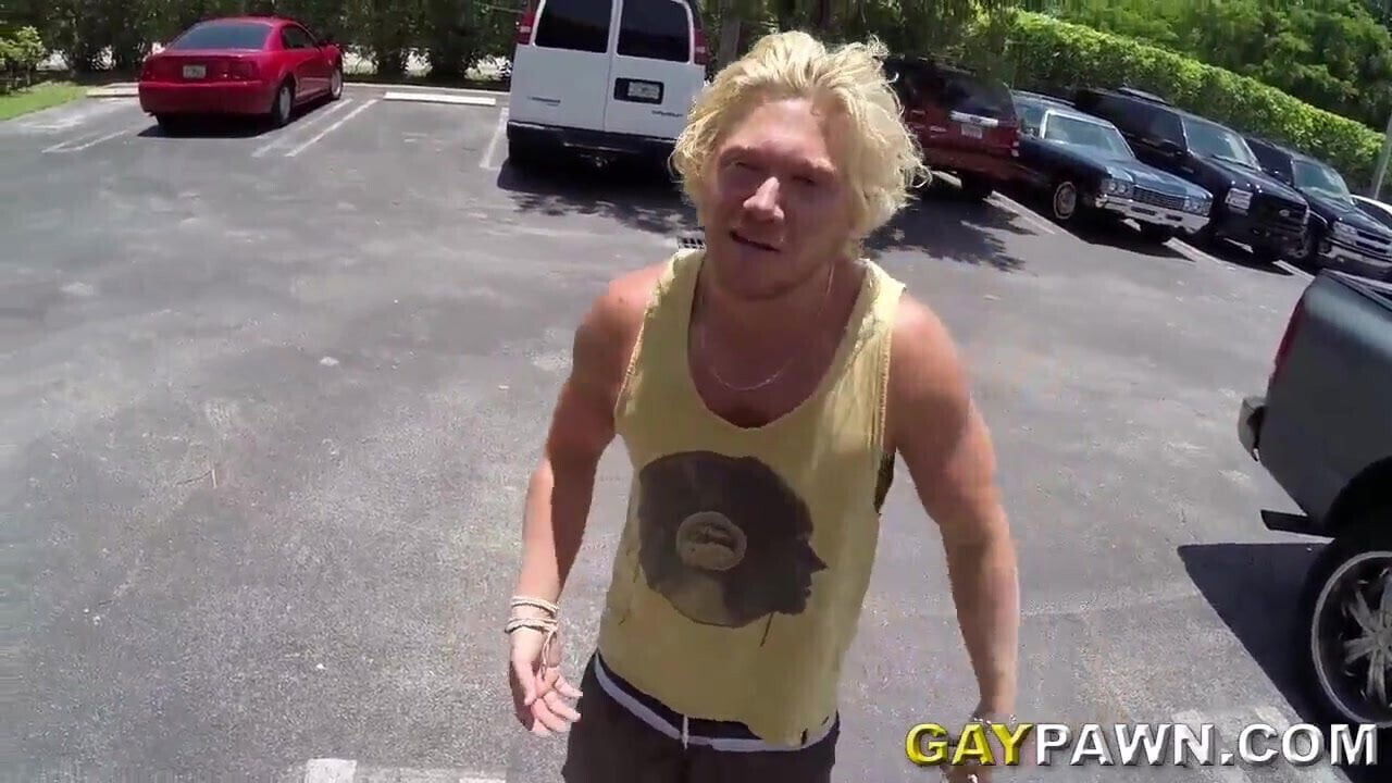 Blonde muscle surfer needs cash