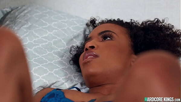 Interracial threesome fuck mattress