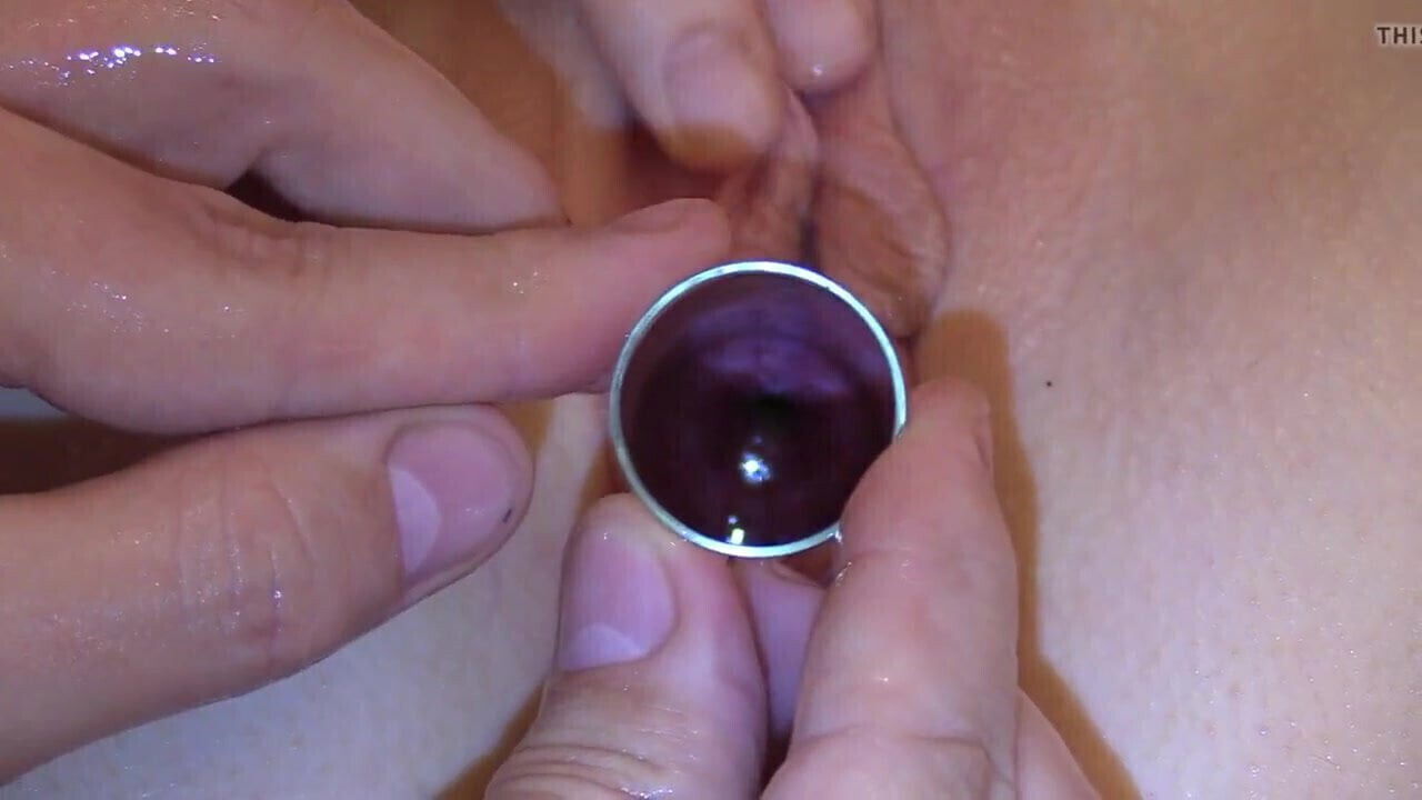 Magnificent view inside peehole