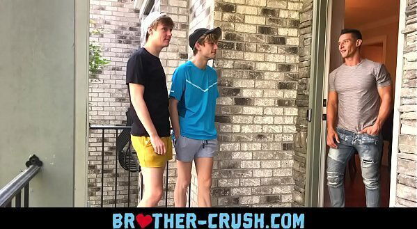 brothers fuck their horny older neighbour threesome BROTHER-CRUSH.COM