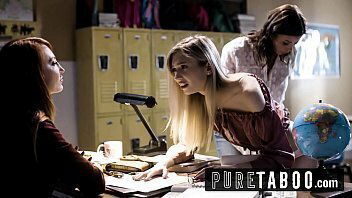 Teacher takes advantage of student and her mother (Alexis Fawx, Mackenzie Moss, Kendra James)