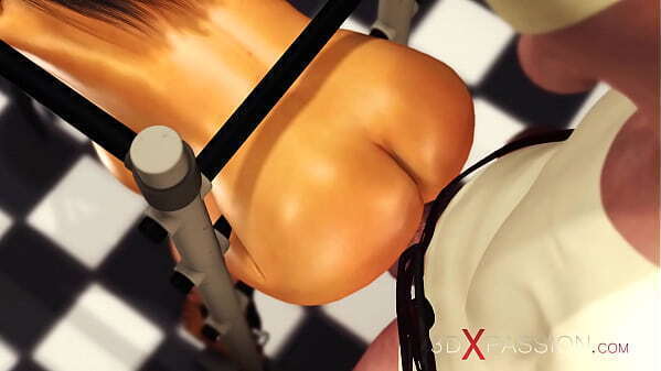 3dxpassion.com. Young woman with many boobs restraints fucked hard crazy chef prison