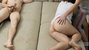 Husband Watches Wife being Fucked Friend, then Fucks himself! XSanyAny