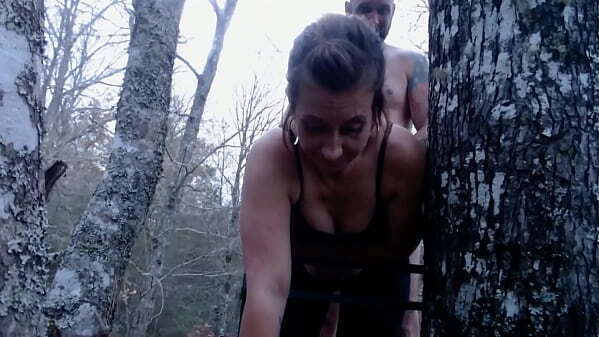 TIED FUCKED SISTER TREE STAND