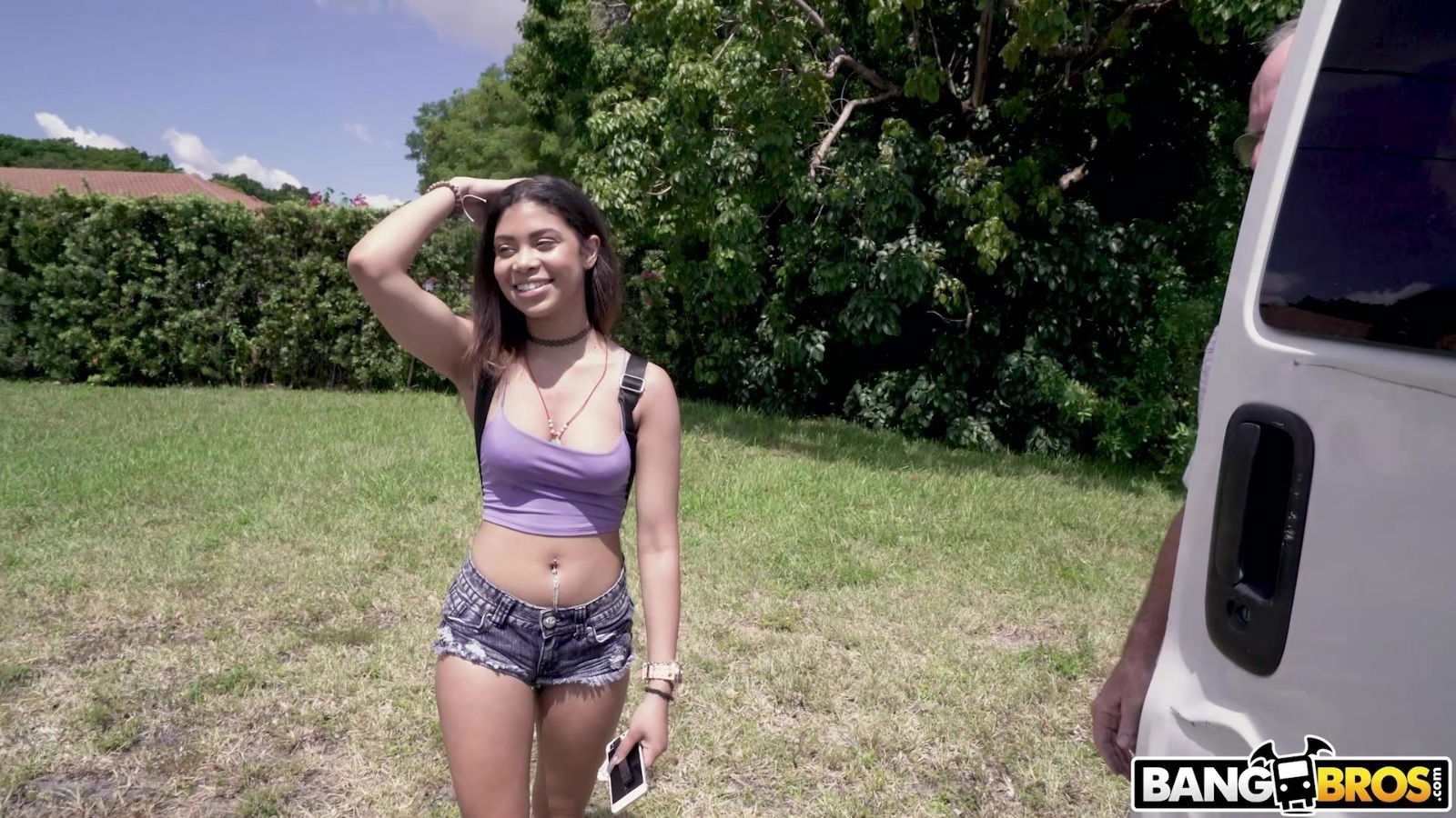 Wild back with handsome cutie Jeni Angel