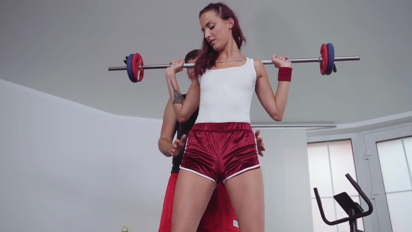 Amazing morning workout with trainer's steel