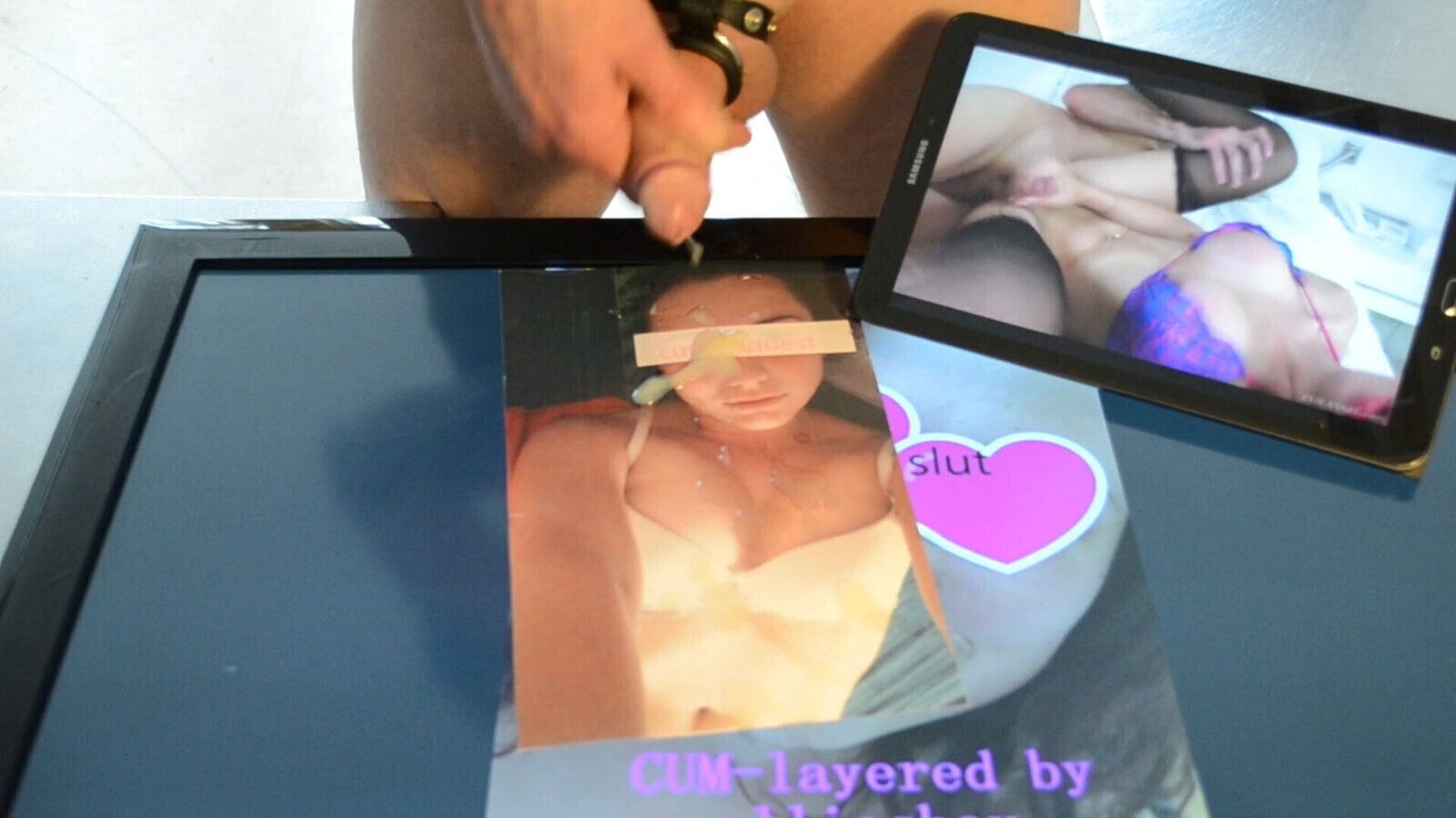 CUM-MILKING SLUT-FRIEND! Extra Long seed-milking...