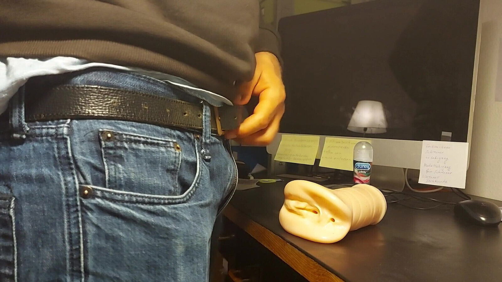 fingering fucking silicon pussy