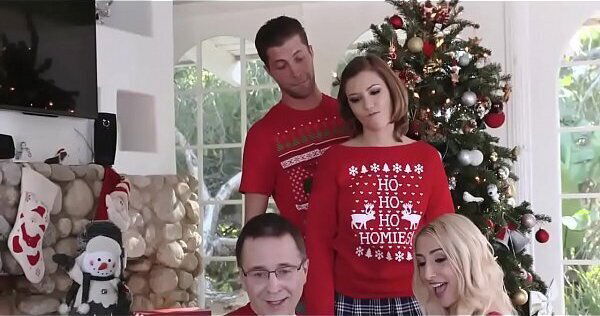 sister handjob front