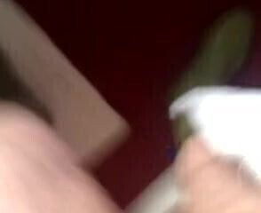 Piss into green nora wellies then wear them wanking