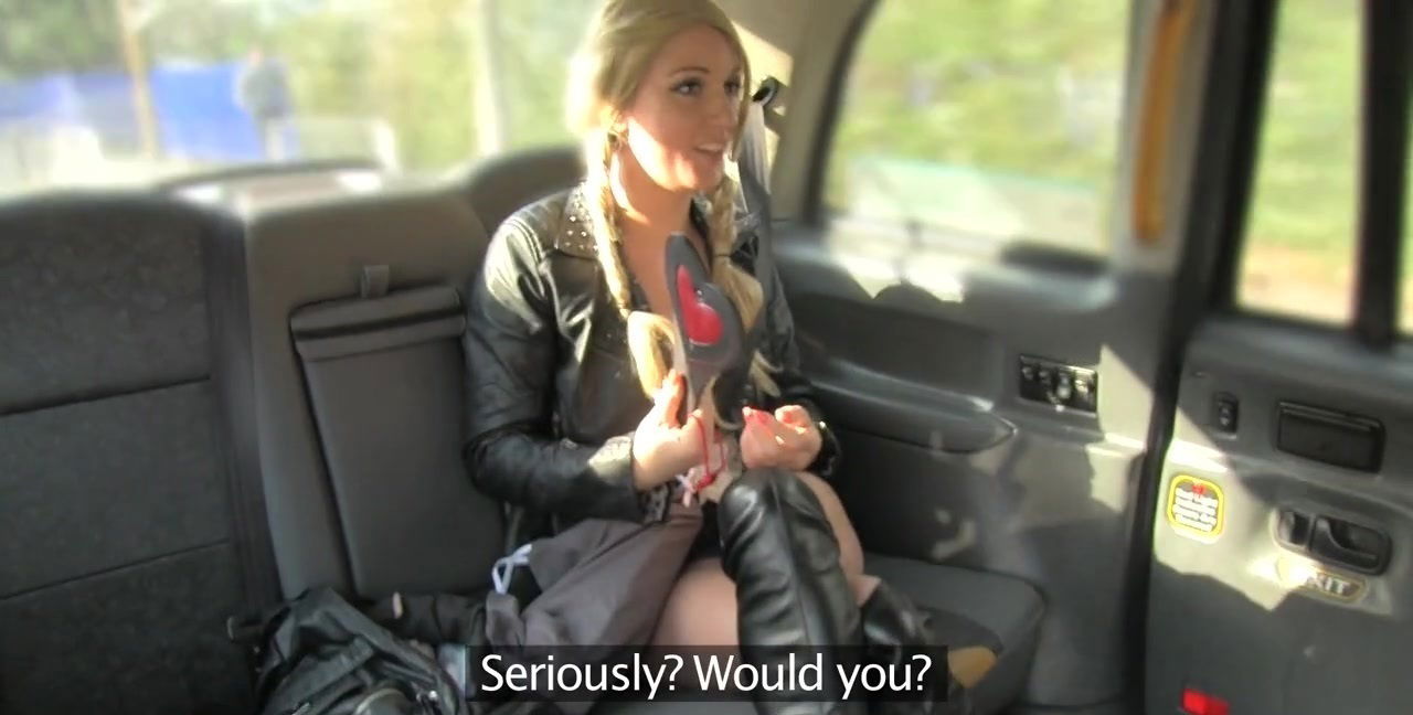 Wild fucking back taxi with adorable Jasmine