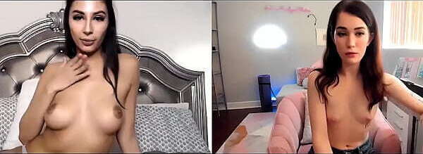 Gorgeous teen Gianna Dior solo rubbing juicy tight pussy