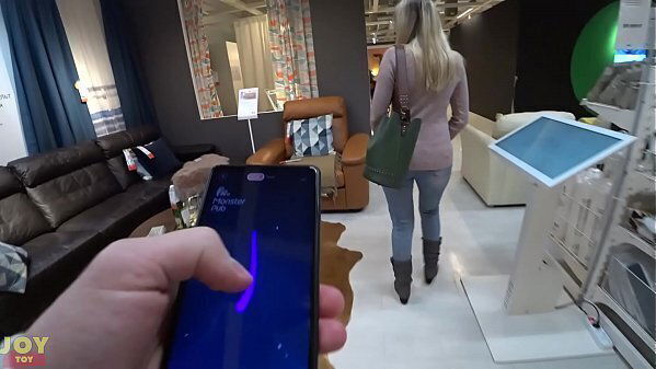Vibrating panties while shopping Public with Monster