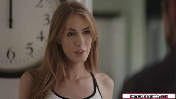 Petite trans Crystal Thayer barebacked