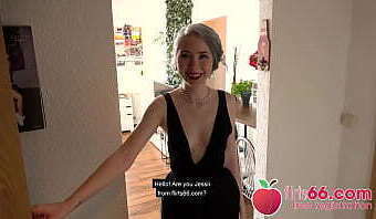 Sweet German teen thot Jessii van Riva enjoys a naughty FUCK date! (ENGLISH) Flirts66.com