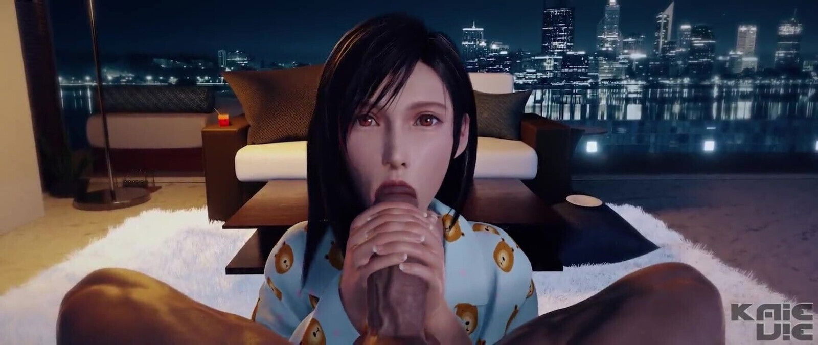 Tifa Lockhart Blowjob Facial Animation
