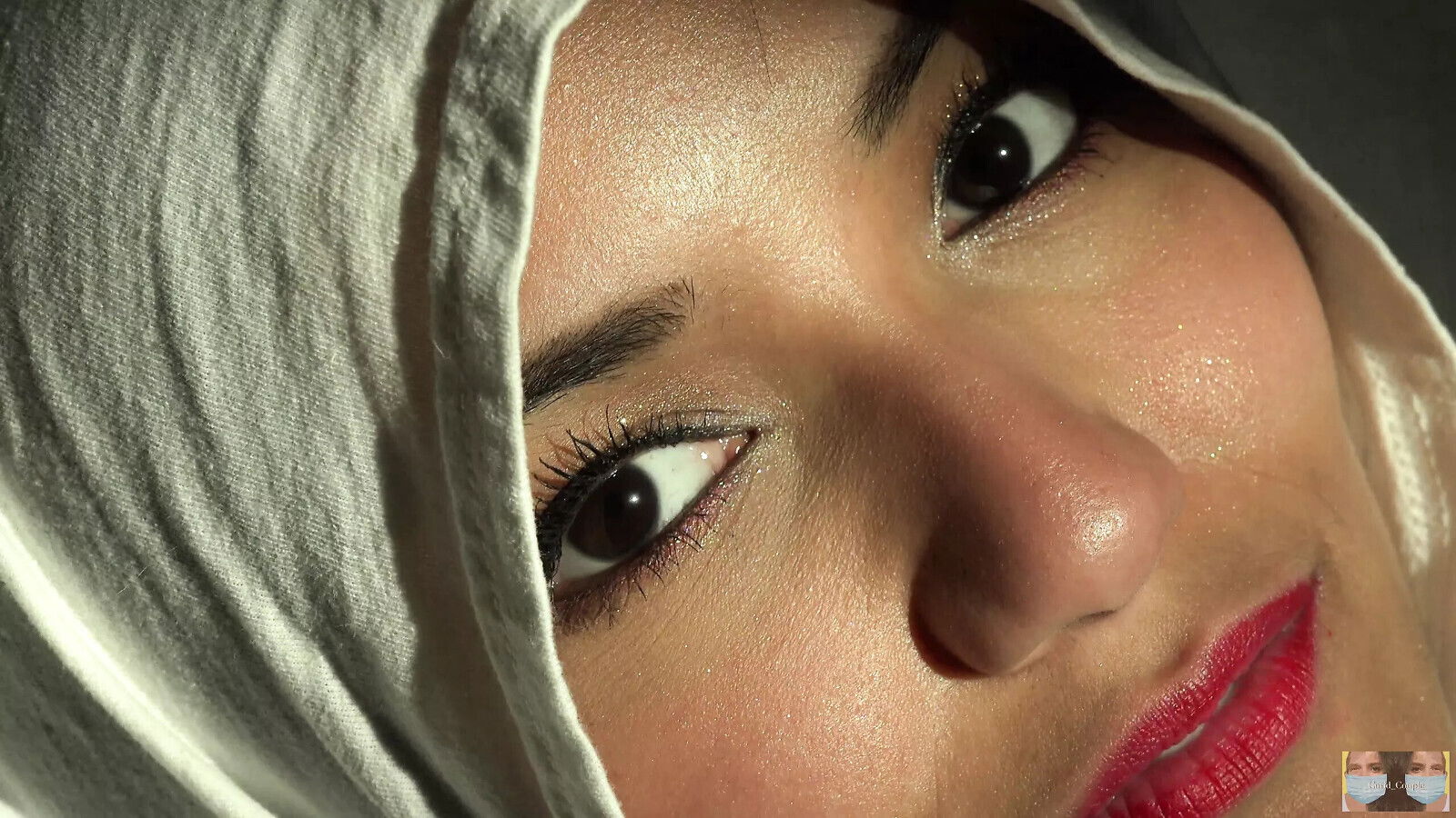 Beautiful Eyes, White Hijab, Athena, Girl Unveils
