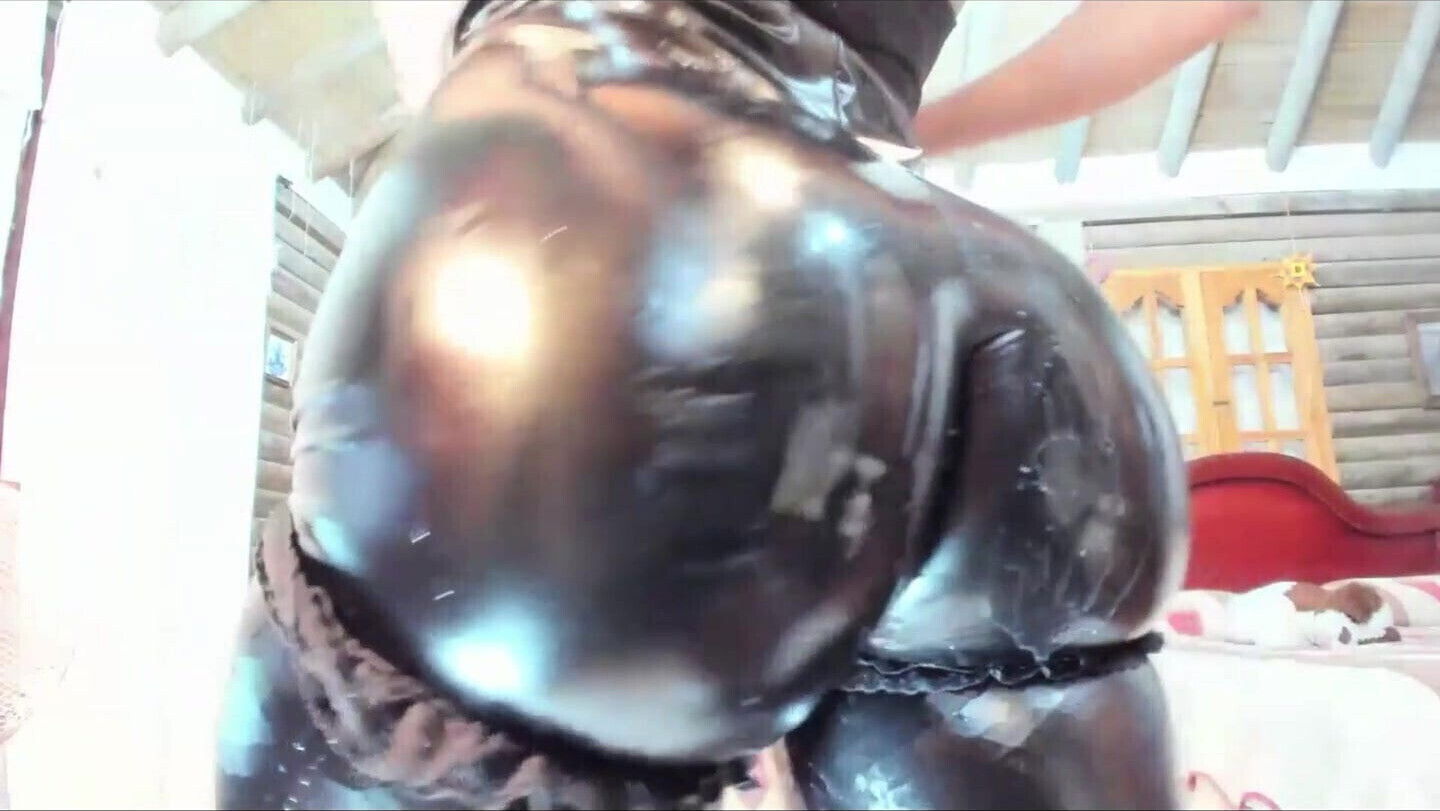 Luscious latex tease massive