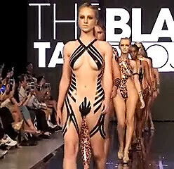 Nude fashion show through