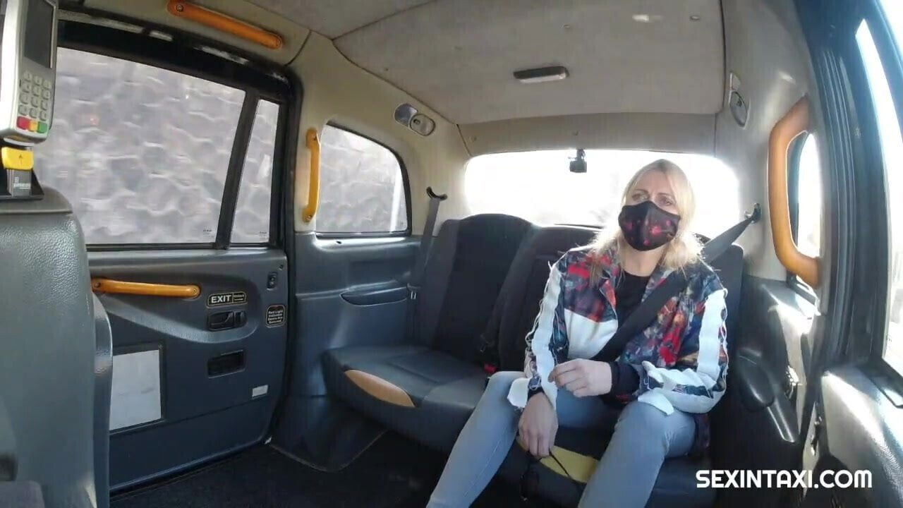 Sexy blonde widow hard taxi