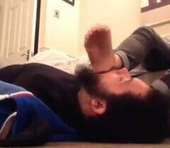 Foot Slave abused young Master