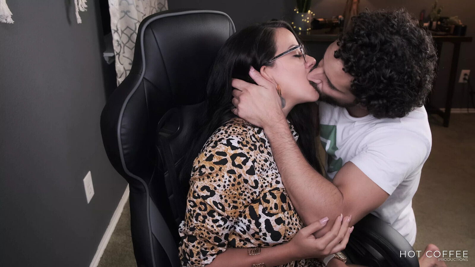 Teacher forgot school computer fucks front class