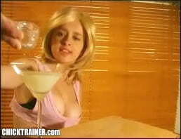 britney cum lover drinks glass of cum