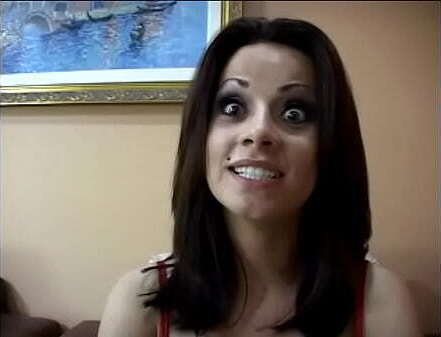 gorgeous brunette isabella gives stud style