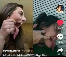 long tongue yoga girl