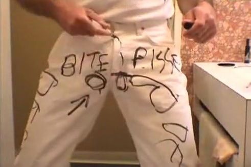 Destroy white tee brief and jeans Part 1 J1