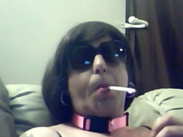 collared smoking girlsy girl