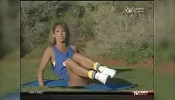Jerkoff Denise Austin blue piece with beat