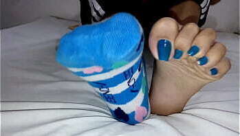 Asian long toes sock strip