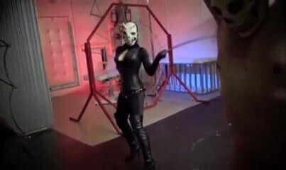 long whipping, femdom session