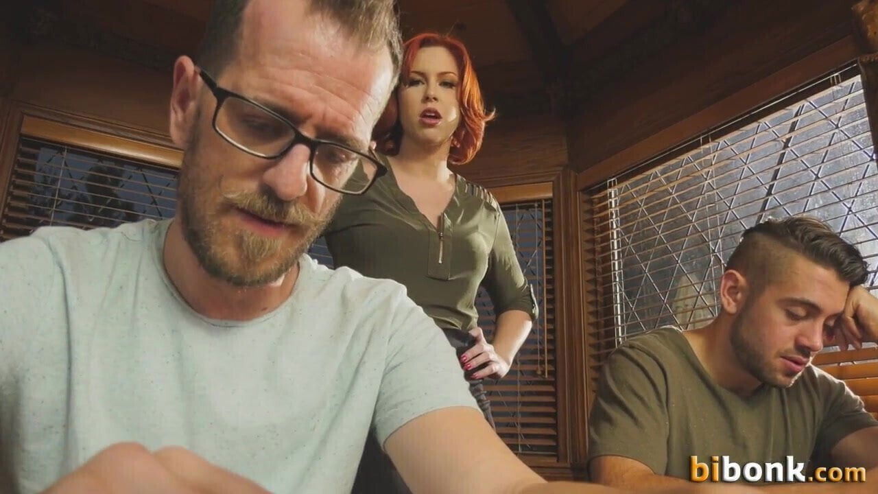 Bisexual dudes 3some fuck