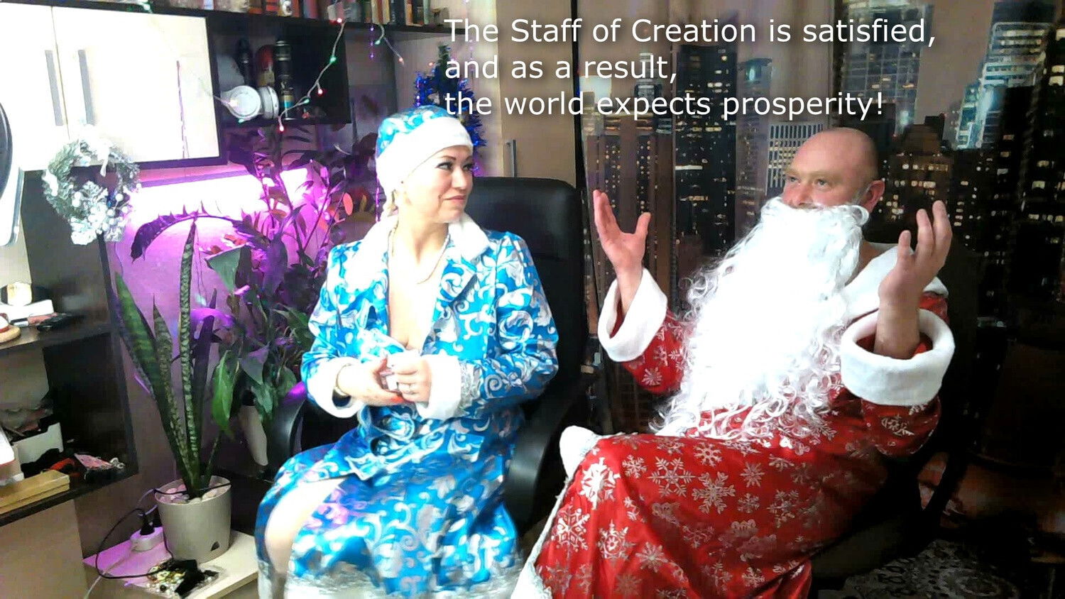 Snow Maiden's pussy Santa's Magic Staff... #XMAS