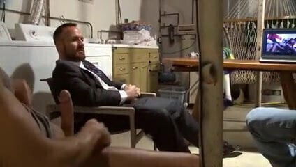 Four straight watching porn