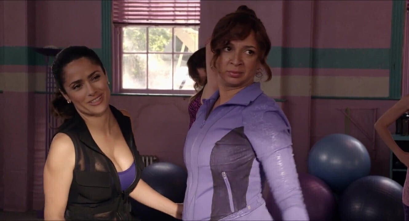 Salma Hayek. Maya Rudolph. Maria Bello Grown