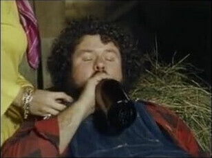 vintage straight bear getting sucked barn