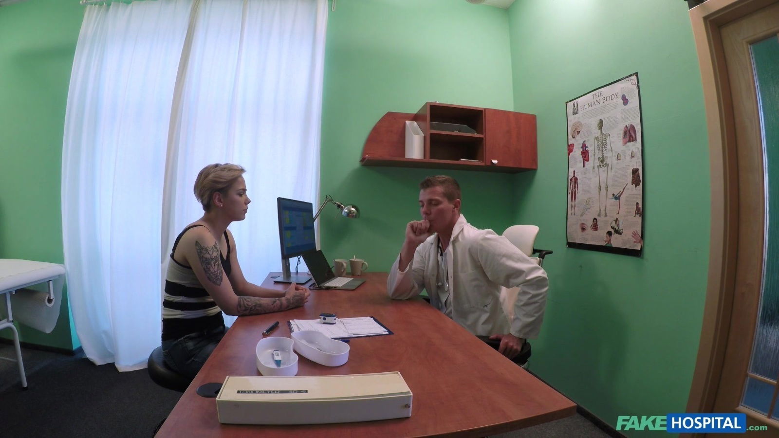 Skinny blonde Megan Talerico takes panties fucked