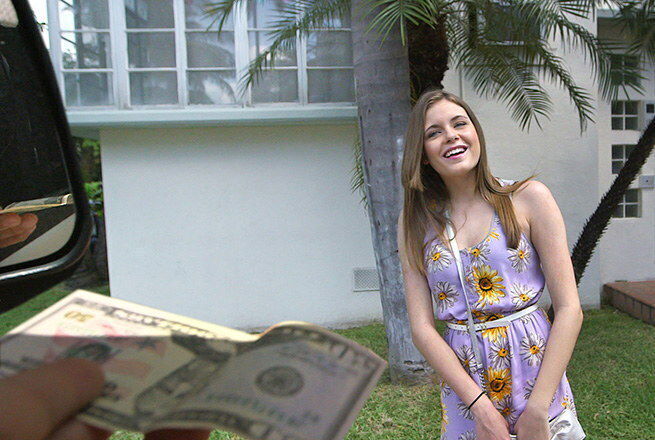 Shy Amateur Brunette Gets Fucked On The...