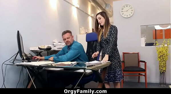 Finds Stepdaughter Whore Fucks Office