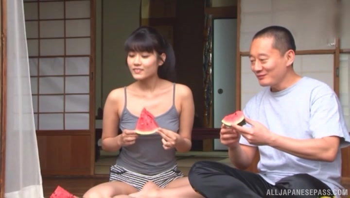 Closeup video provocative Japanese Jinguuji giving head