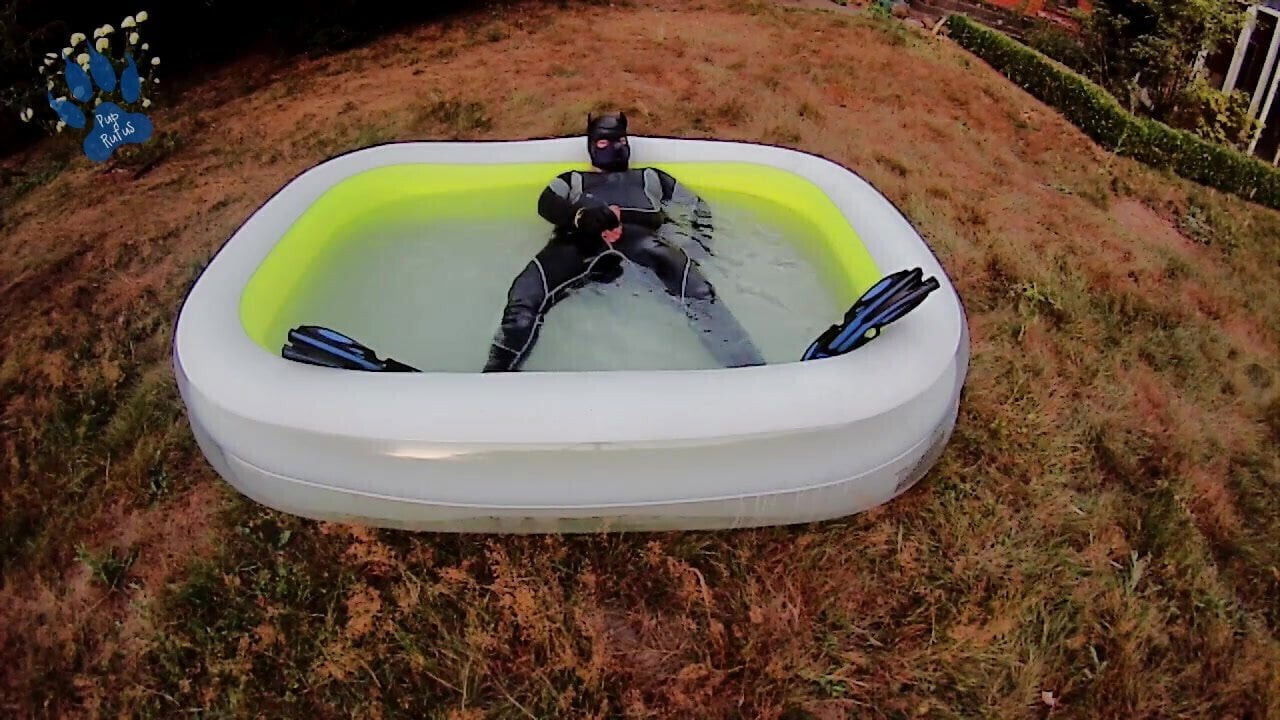 Rufus Pawing Wetsuit, Fins Pool