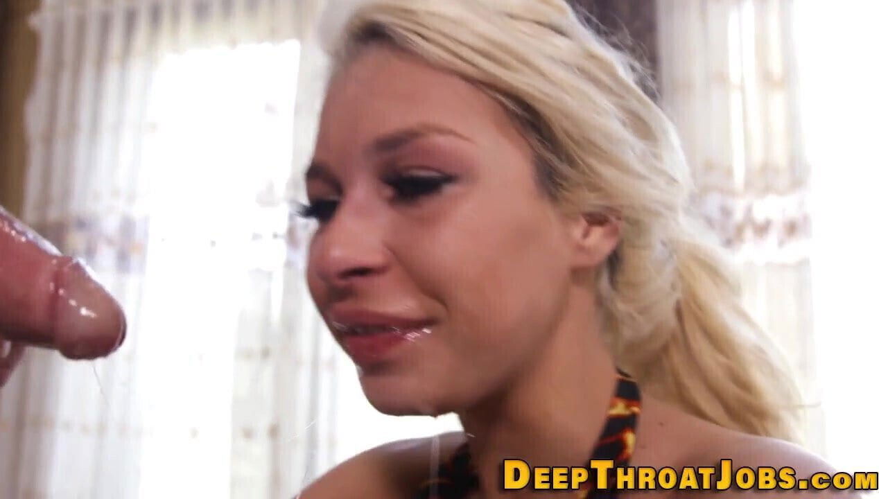 Blonde latina deep throats long shlong