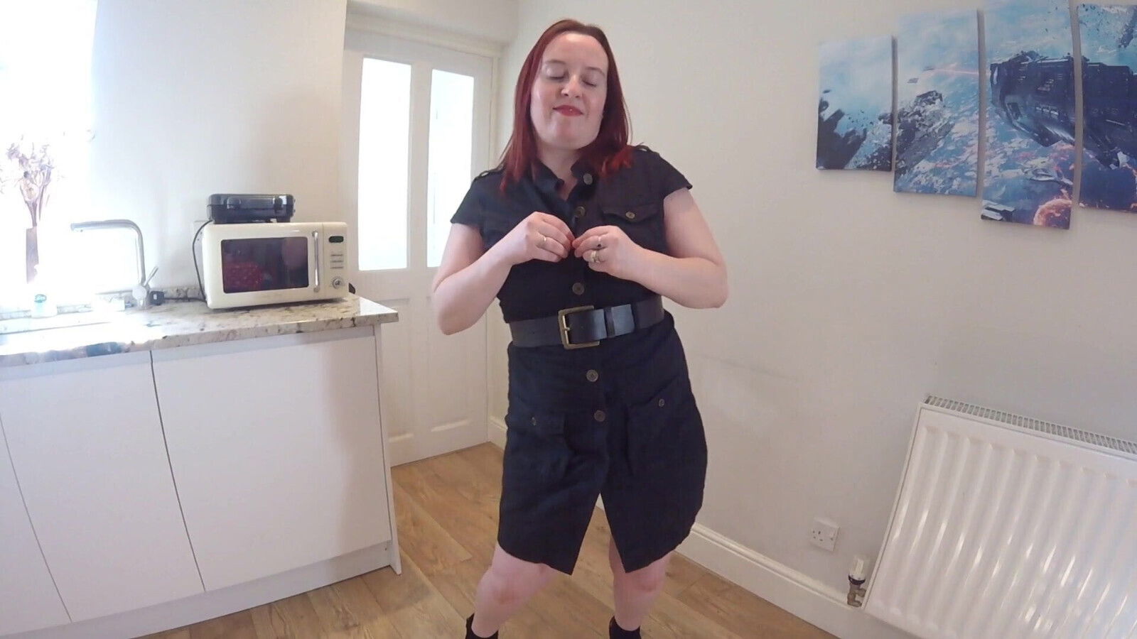 Girl Dances with Bouncing