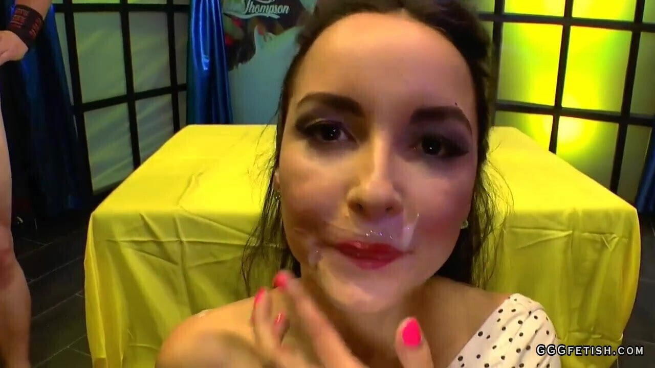 Extreme bukkake Francys Belle